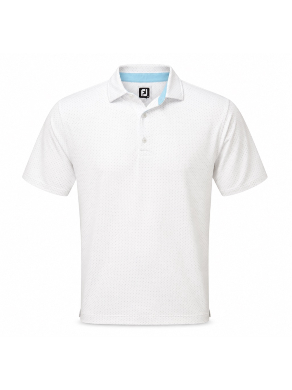 FootJoy FJ Polo Shirt Men’s 3XL White Blue Dot Stretch Golf Southern